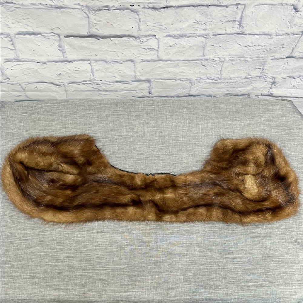 Vintage 100% Mink Collar Homemade